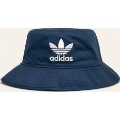 Adidas Originals - Kapelusz. Niebieskie kapelusze męskie adidas Originals, bez wzorów, z bawełny. Za 99,90 zł.