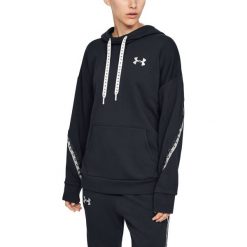 Under Armour Taped Bluza Czarny. Czarne bluzy damskie Under Armour, xs, z nadrukiem, z bawełny, bez rękawów, bez kaptura. Za 274,95 zł.