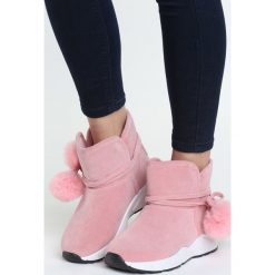 Różowe Śniegowce Diamond Heart. Czerwone buty zimowe damskie Born2be, z tworzywa sztucznego. Za 49,99 zł.