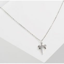 Naszyjniki męskie: Rebel Heritage MEGLADON NECKLACE Naszyjnik silvercoloured