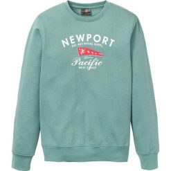Bluza z nadrukiem bonprix zielony z nadrukiem. Zielone bluzy męskie bonprix, xl, z nadrukiem, bez kołnierzyka, bez rękawów, bez kaptura. Za 49,99 zł.