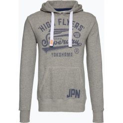 Bluzy męskie: Superdry – Męska bluza nierozpinana – High Flyer Rework Classic Hood, szary