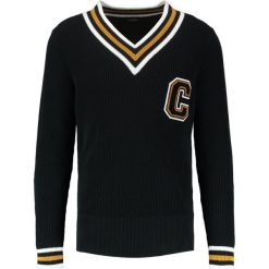 Kardigany męskie: Calvin Klein SARET VARSITY Sweter black