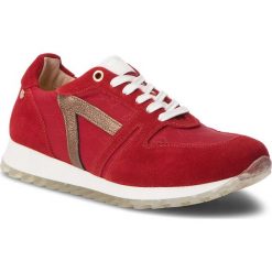 Sneakersy JOOP! - Hanna 4140004207 Red 300. Czerwone półbuty damskie JOOP!, na co dzień, bez wzorów, ze skóry, bez obcasa, na płaskiej podeszwie, bez zapięcia. W wyprzedaży za 409,00 zł.