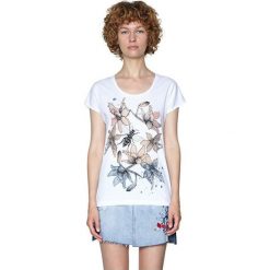 Desigual Damska koszulka Ts Always For You 18SWTKIE 1000 (rozmiar L). Koszulki damskie Desigual, l, bez wzorów, z materiału, bez kołnierzyka. W wyprzedaży za 107,00 zł.