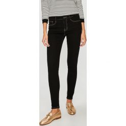 Answear - Jeansy. Czarne jeansy damskie ANSWEAR, z bawełny. W wyprzedaży za 79,90 zł.