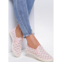 Różowe Tenisówki Sick Of Waiting. Różowe trampki i tenisówki damskie Renee, bez wzorów, bez zapięcia. Za 29,99 zł.