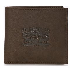 Levi's - Portfel. Czarne portfele męskie Levi's®, bez wzorów, ze skóry. Za 189,90 zł.