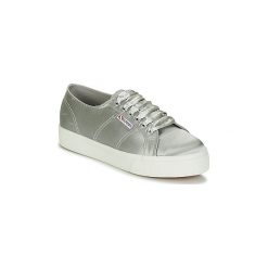 Buty Superga 2730 SATIN W. Szare trampki i tenisówki damskie Superga, bez wzorów, bez zapięcia. Za 194,50 zł.