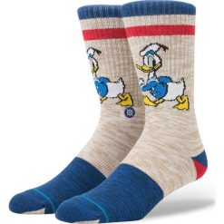 Stance Vintage Disney Donald Skarpetki Beżowy. Brązowe skarpetki męskie Stance, z motywem z bajki, z elastanu. Za 85,95 zł.