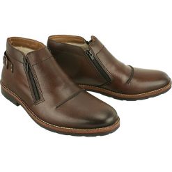 RIEKER 35362-25 brown, botki męskie. Brązowe botki męskie Rieker, na zamek. Za 329,90 zł.