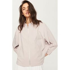 Kurtka oversize - Jasny szar. Białe kurtki damskie marki Reserved, l, z dzianiny. Za 79,99 zł.