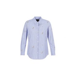 Koszule Maison Scotch HEATRE. Niebieskie koszule damskie marki Maison Scotch, s, bez wzorów, bez kołnierzyka, bez rękawów. Za 407,20 zł.