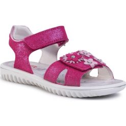 Sandały SUPERFIT - 6-09005-55 S Rosa. Różowe sandały dziewczęce Superfit, ze skóry, bez zapięcia. Za 269,00 zł.