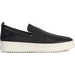 Geox Pontoise Slip On Buty Czarny. Czarne trampki i tenisówki damskie Geox, bez wzorów, ze skóry, bez zapięcia. Za 514,95 zł.