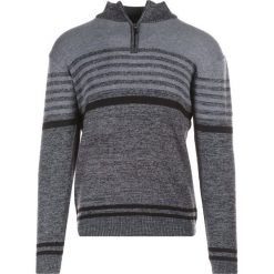 Szaro-Czarny Golf Shyryss. Czarne bluzy męskie Born2be, xl, bez wzorów, z golfem, bez rękawów, bez kaptura. Za 49,99 zł.