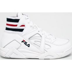 Fila - Buty Cage Core TC Mid. Białe buty sportowe damskie Fila, bez wzorów, ze skóry, sportowe. W wyprzedaży za 479,90 zł.