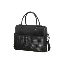 American Tourister Luna Pop 15.6" czarna. Czarne torby na laptopa Samsonite, bez wzorów, z materiału. Za 219,00 zł.