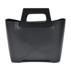 Torebki klasyczne damskie: Skórzana torebka w kolorze czarnym – (S)25 x (W)40 x (G)12 cm