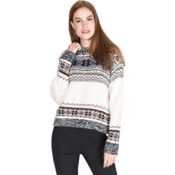 TWINSET Sweter Biały Wielokolorowy. Białe bluzy damskie Twinset, s, bez wzorów, z materiału, bez rękawów, bez kaptura. Za 735,95 zł.