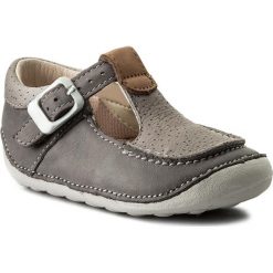 Creepersy damskie: Półbuty CLARKS - Tiny Rosa 261317296 Grey Leather