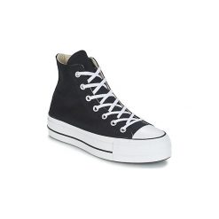 Buty Converse CHUCK TAYLOR ALL STAR LIFT CANVAS HI. Czarne trampki i tenisówki damskie Converse, bez wzorów, bez zapięcia. Za 379,00 zł.
