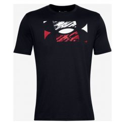 Under Armour Big Logo Sketch Koszulka Czarny. Czarne podkoszulki męskie Under Armour, l, z nadrukiem, z bawełny, bez kołnierzyka, krótkie. Za 119,95 zł.