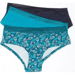 Etam - Figi Ana (3-pack). Zielone majtki damskie Etam, s, bez wzorów, z elastanu. Za 69,90 zł.