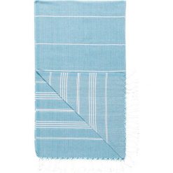 Chusty damskie: Chusta hammam w kolorze turkusowym – 172 x 100 cm