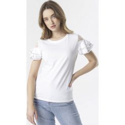 Biała Bluzka Acaleria. Białe koszule damskie Born2be, s, bez wzorów, bez kołnierzyka, bez rękawów. W wyprzedaży za 54,99 zł.
