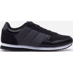 Sneakersy z łączonych materiałów - Czarny. Czarne sneakersy męskie House, bez zapięcia. Za 119,99 zł.