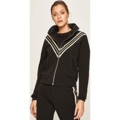 Scotch & Soda - Bluza. Czarne bluzy damskie Scotch & Soda, s, z aplikacjami, z elastanu, bez rękawów, bez kaptura. W wyprzedaży za 399,90 zł.