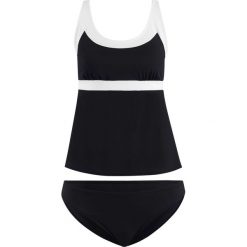 Tankini (2 części) bonprix czarno-beżowy. Czarne stroje kąpielowe damskie bonprix, bez wzorów. Za 42,99 zł.