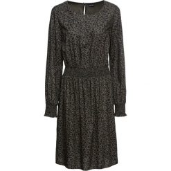 Sukienka boho z nadrukiem bonprix oliwkowy - leo. Zielone sukienki damskie bonprix, z nadrukiem, boho, z okrągłym kołnierzem, bez rękawów, długie. Za 109,99 zł.