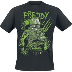 Koszmar z ulicy Wiązów Freddy T-Shirt czarny. Czarne t-shirty męskie Koszmar z ulicy Wiązów, l, z nadrukiem, street, z okrągłym kołnierzem. Za 74,90 zł.