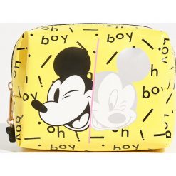 Kosmetyczka Mickey Mouse - Żółty. Żółte kosmetyczki damskie marki Sinsay, z motywem z bajki. W wyprzedaży za 19,99 zł.