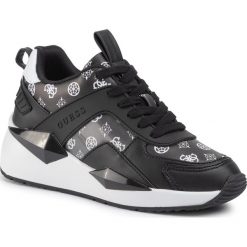 Sneakersy GUESS - Typical FL5TYP FAL12 WHITE/BLACK. Czarne półbuty damskie Guess, ze skóry ekologicznej. Za 599,00 zł.