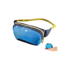 Torba nerka TRAVEL compact. Szare plecaki męskie QUECHUA, bez wzorów, z poliesteru. Za 19,99 zł.