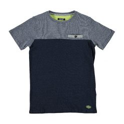 T-shirty chłopięce: Koszulka w kolorze szaro-granatowym