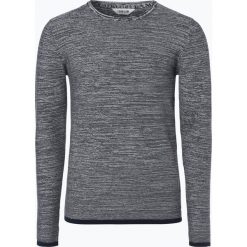 Solid - Sweter męski – Marius, niebieski. Niebieskie swetry klasyczne męskie marki Solid, m, prążkowane, z kontrastowym kołnierzykiem. Za 129,95 zł.
