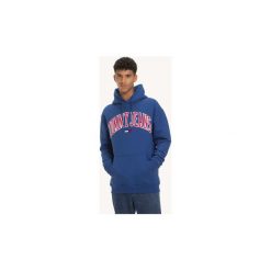 Bluzy Tommy Jeans DM0DM05911 CLEAN COLLEGIATE. Niebieskie bluzy męskie Tommy Jeans, s, bez wzorów, z jeansu, bez kołnierzyka, bez rękawów, bez kaptura. Za 328,92 zł.