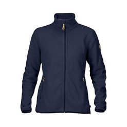 Fjällräven Stina Fleece, Dark Navy | 555 | XS. Niebieskie bluzy damskie Fjällräven, xs, bez wzorów, z polaru, bez rękawów, bez kaptura. W wyprzedaży za 523,80 zł.