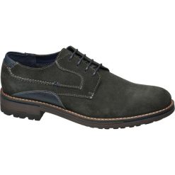 Półbuty męskie: półbuty męskie AM SHOE popielate
