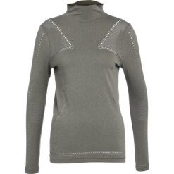 Puma EVOKNIT Koszulka sportowa olive night. Zielone topy sportowe damskie marki Puma, xl, z materiału. W wyprzedaży za 126,75 zł.
