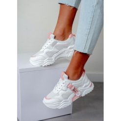 Białe buty sportowe sneakersy sznurowane casu 20f5/p. Białe buty dziewczęce sportowe Casu, na wiosnę, bez wzorów, ze skóry ekologicznej, na sznurówki. Za 69,99 zł.