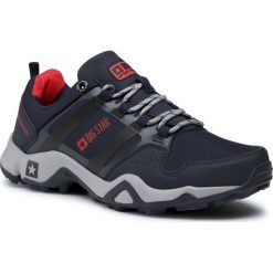 Trekkingi BIG STAR - GG174268 Navy. Niebieskie półbuty męskie BIG STAR, na co dzień, bez wzorów, ze skóry ekologicznej, eleganckie, bez zapięcia. Za 189,00 zł.