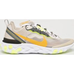 Nike Sportswear - Buty React Element 87. Szare buty sportowe męskie marki Nike Sportswear, z materiału, na sznurówki. Za 679,90 zł.
