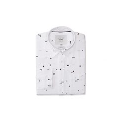 Koszule z długim rękawem Jack Jones CAMISA JACK JONES JCOTRITON L/S SHIRT. Białe koszule męskie Jack & Jones, s, bez wzorów, bez kołnierzyka, z długim rękawem. Za 132,03 zł.