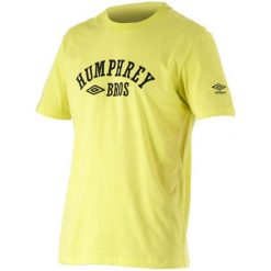 Umbro Koszulka M Swindon Yellow M/174. Żółte koszulki męskie Umbro, m, bez wzorów, z bawełny, bez kołnierzyka, z krótkim rękawem, krótkie. W wyprzedaży za 35,00 zł.