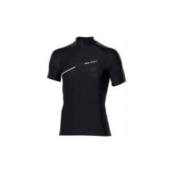 T-shirty z krótkim rękawem Asics 1/2 ZIP TOP FW12 421016-0904. Czarne t-shirty męskie marki Asics, s, bez wzorów, bez kołnierzyka, krótkie. Za 125,00 zł.